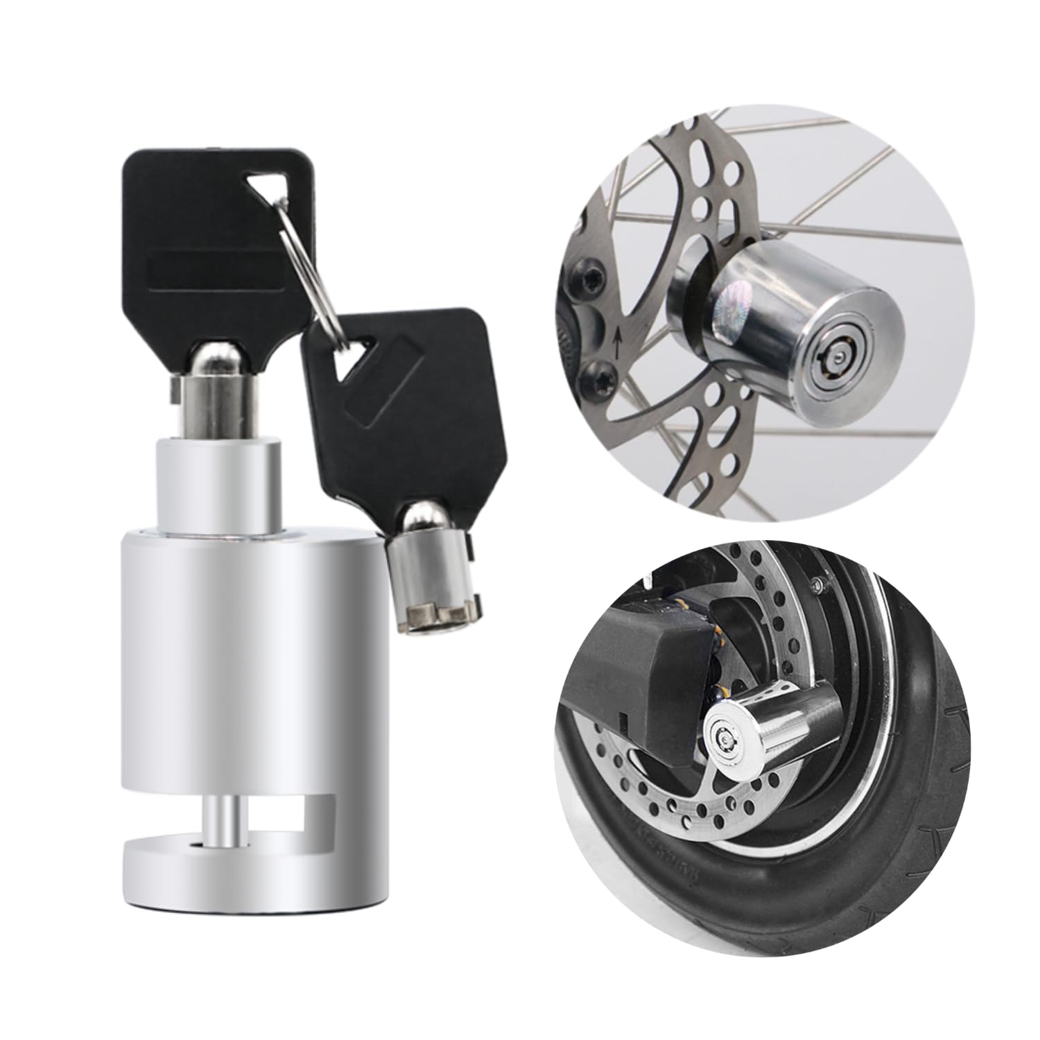 Heavy Duty Motorcycle Disc Brake Lock – Stainless Steel Anti-Theft Disc Lock for Bike & Scooter